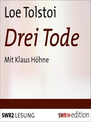cover image of Drei Tode